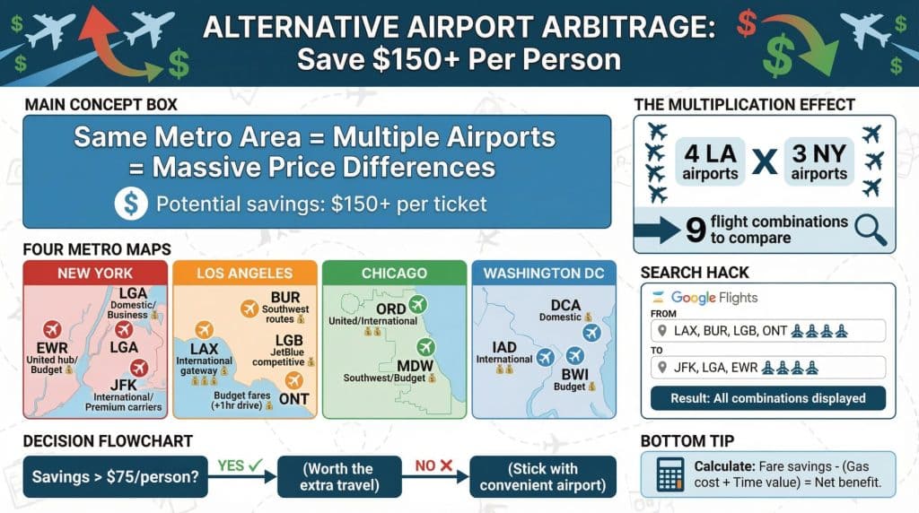 Alternative Airport Arbitrage
 