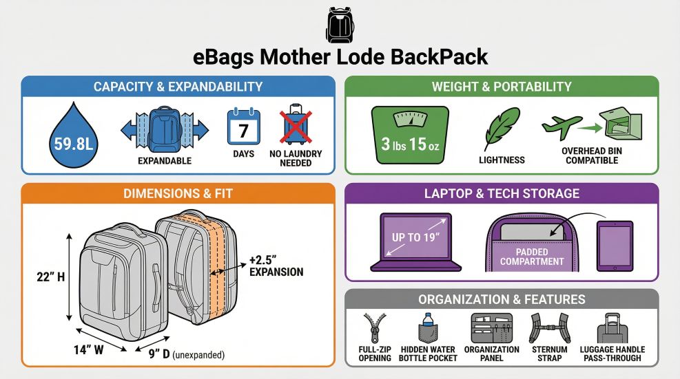 Family Travel hacks through a backpack