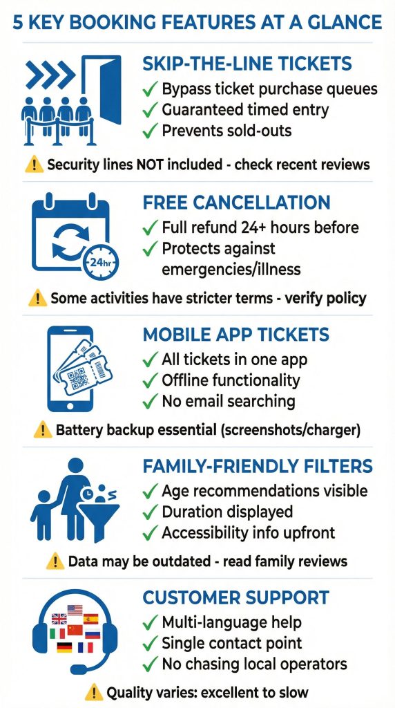 Booking features overview and benefits